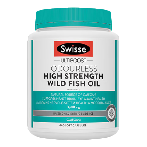Swisse无腥高浓度深海鱼油胶囊1500mg400粒*1瓶天然欧米伽3含DHAEPA 166.05元（需领券）