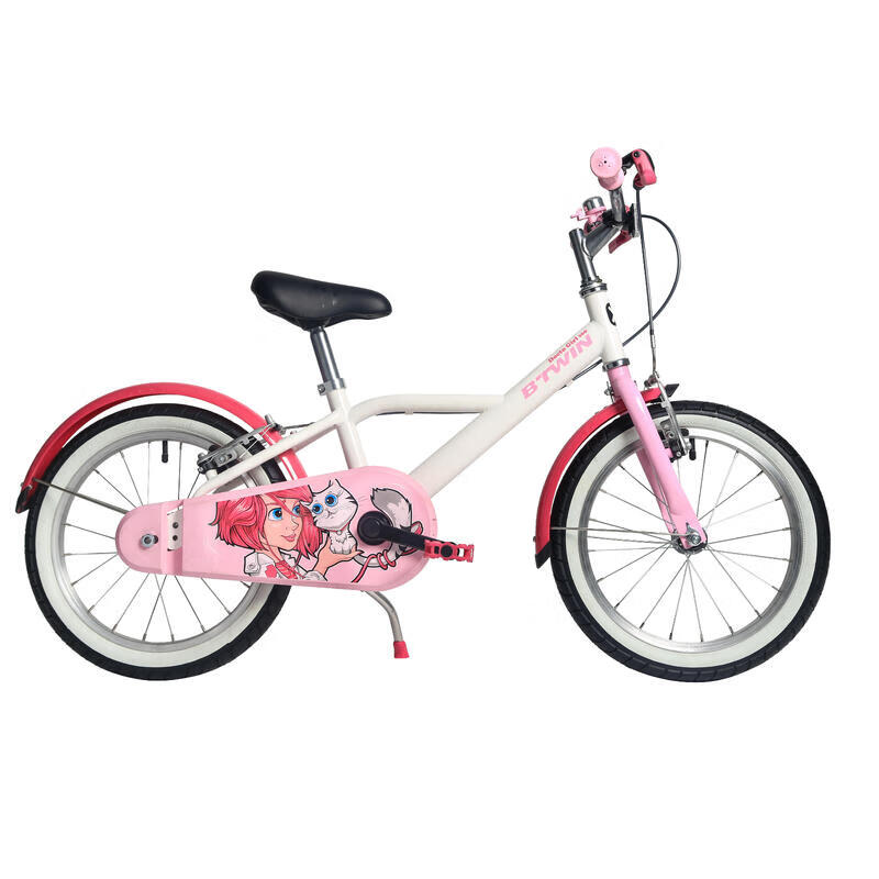 迪卡侬 DECATHLON BTWIN 500 DOCTOGIRL 儿童单速自行车 8388950 16寸 粉红女孩 券后394.32元