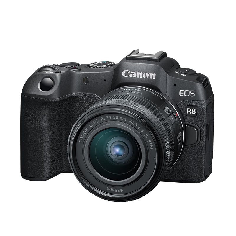 限地区、PLUS会员: 佳能（Canon）EOS R8 全画幅微单数码相机 RF24-50镜头套装（约2420万像素/小型轻量） 9013.57元