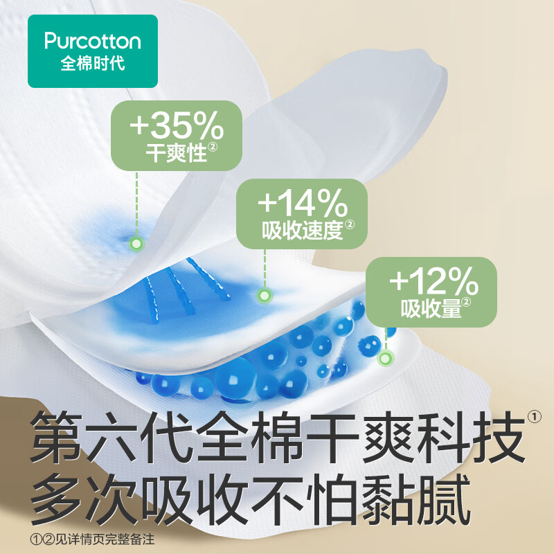 全棉时代 医护级卫生巾290mm*24p 12.5元