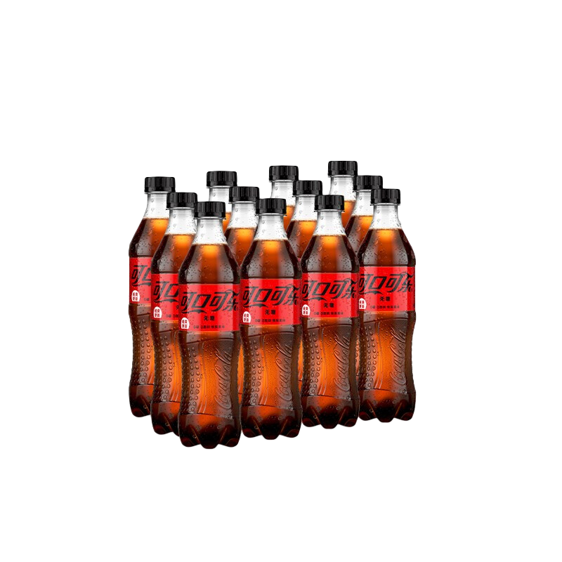 可口可樂(lè)（Coca-Cola） 零度可樂(lè) 無(wú)糖零卡 Zero 汽水 碳酸飲料 500ml*12瓶 可口可樂(lè) 零度 500ml*12瓶 38元（合19元/件）