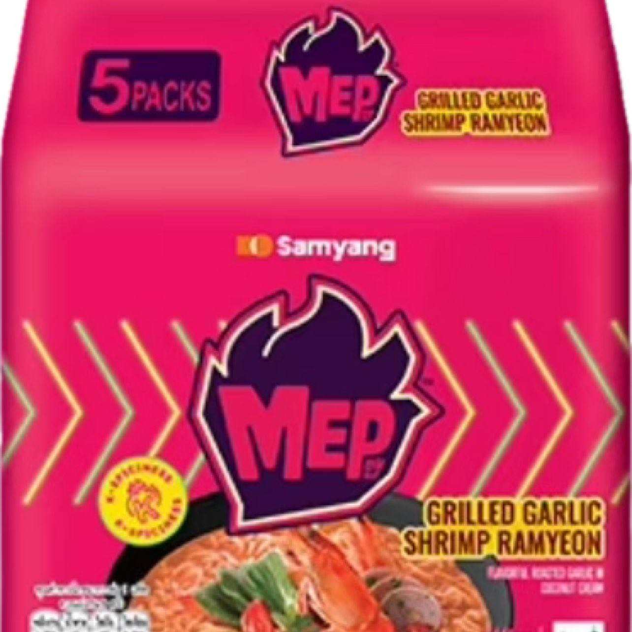 再降价: SAMYANG 三养 MEP汤面 蒜香辣虾味80g*5袋 14.9元（需领券）(微信小程序购买)