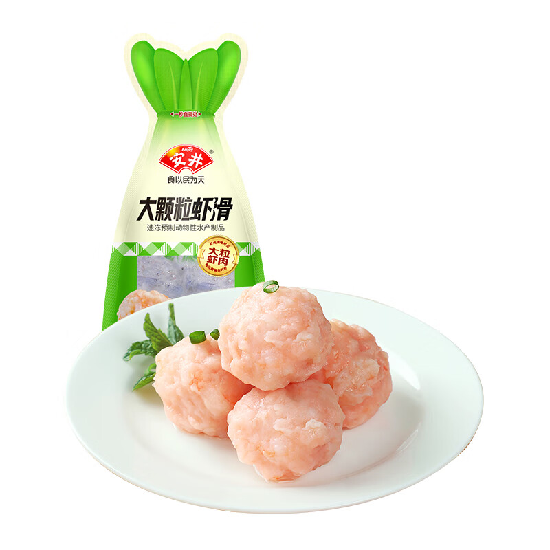 安井 清仓 大颗粒虾滑100g 任选5件 8.9元