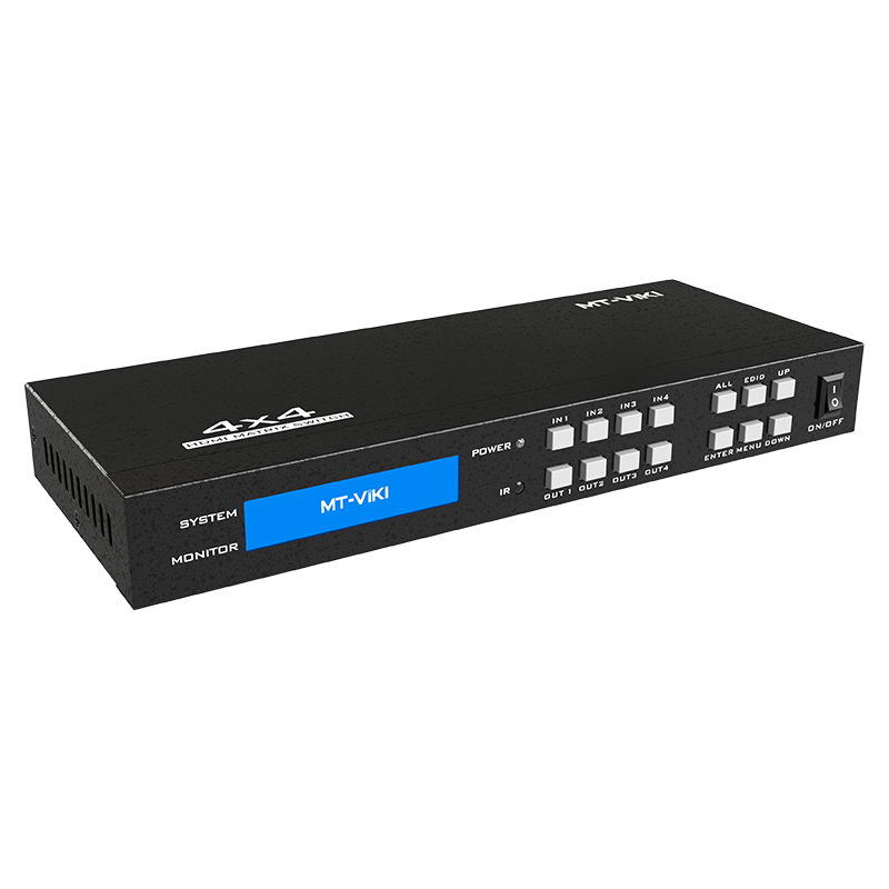 迈拓维矩（MT-viki）HDMI2.0版矩阵切换器4进4出 高清4K60Hz笔记本电脑机顶盒接电视 MT-HD44H 993.01元(需领券)