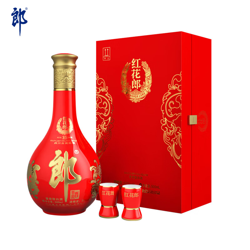 紅花郎15 53度 500mL單瓶禮盒 380元包郵