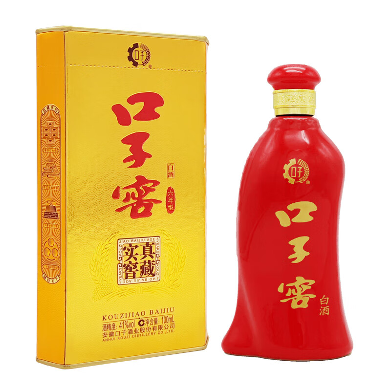 口子窖 子窖 六年型 兼香型白酒 41度 100ml 0.95元