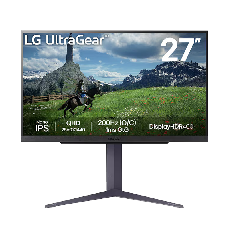 LG 27GS85Q 27英寸2K200Hz游戏电竞高刷显示器NanoIPS四代 HDR400 1ms 升降旋转 满血版 电竞小金刚 液晶电脑显示屏幕 27GP850升级版 1144.1元（需领券）