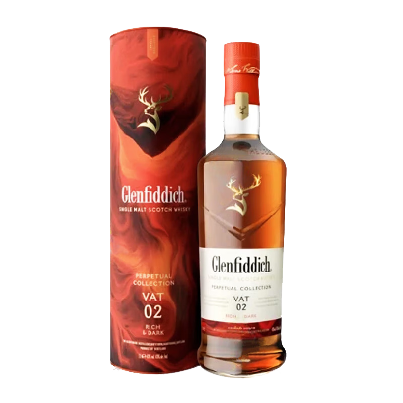 plus:格兰菲迪 VAT02珍藏版 苏格兰高地 威士忌 1000ml 43度 礼盒装 进口洋酒 272.05元（需领券）