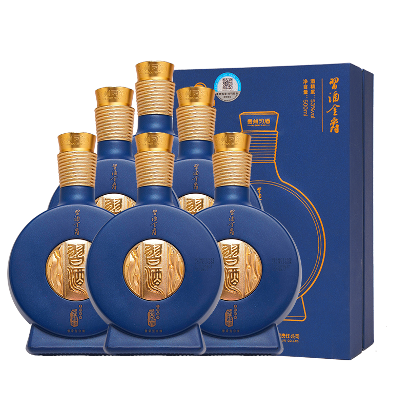 plus：習(xí)酒 窖藏1988金爵版 醬香型白酒 53度 500ml*6瓶 整箱裝 2436.78元（需領(lǐng)券）