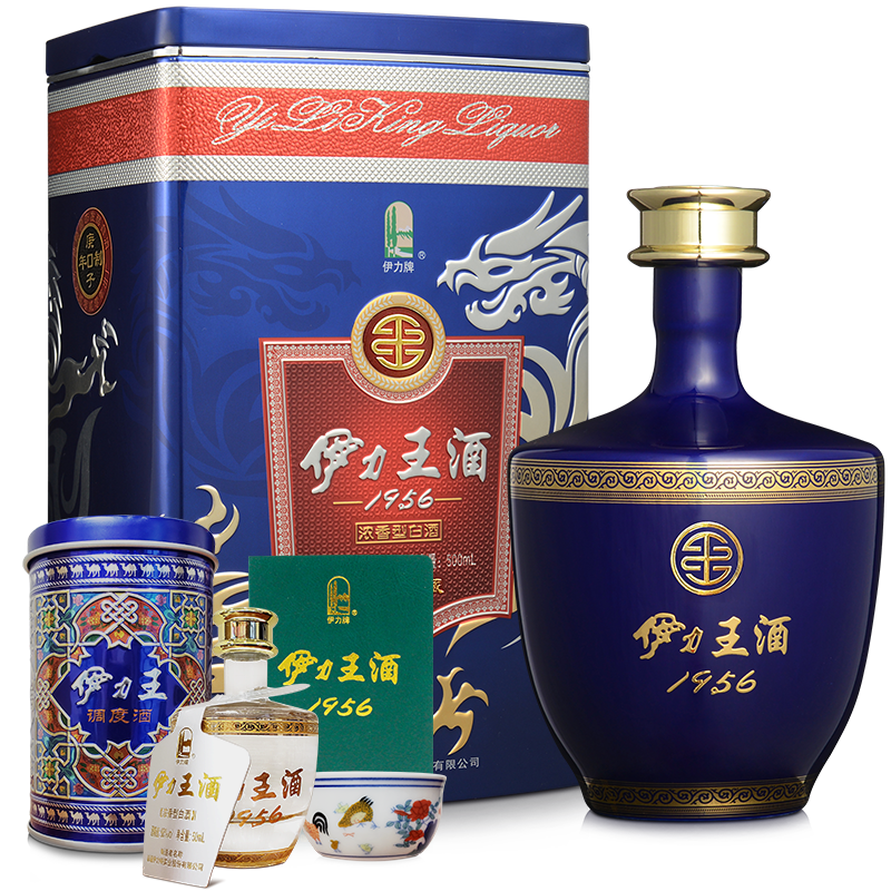 伊力特蓝王 浓香型白酒 52度 500ml 单瓶装 398.91元（需领券）