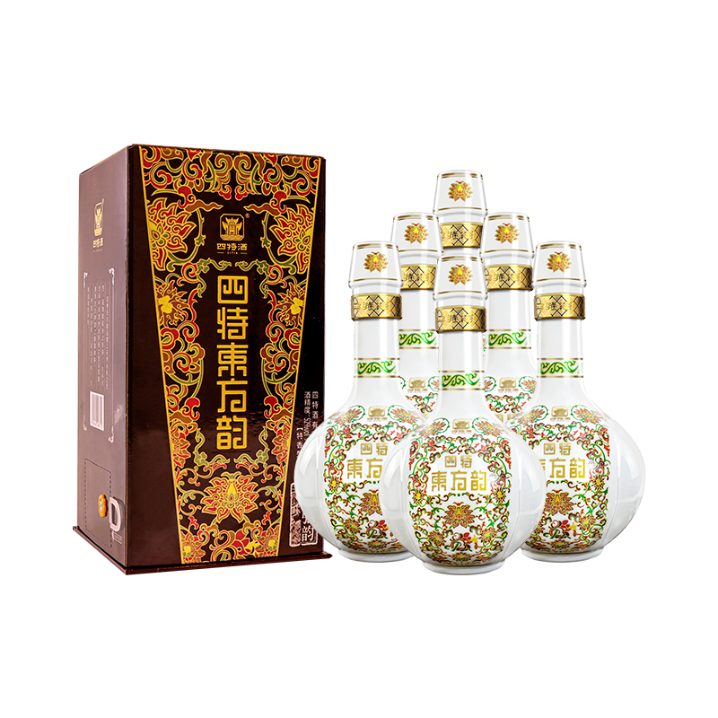 plus會(huì)員:四特酒 東方韻 弘韻 特香型白酒 52度 558ml*6 整箱裝父親節(jié)送禮 691.55元