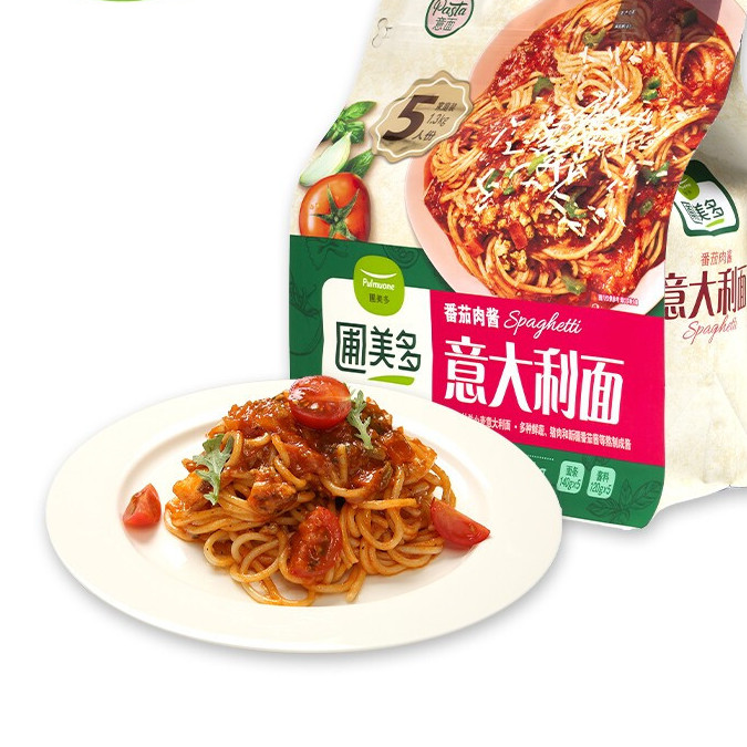 Pulmuone 圃美多 番茄肉酱意大利面 1.3kg 46元