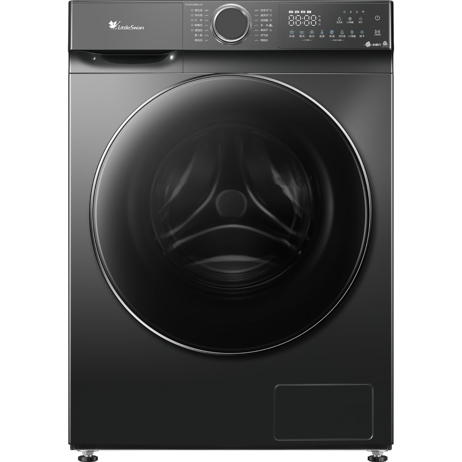 Plus會員：小天鵝 水魔方 TD100V618PLUS 滾筒洗衣機 洗烘一體 10公斤 1846.32元（需領(lǐng)券）