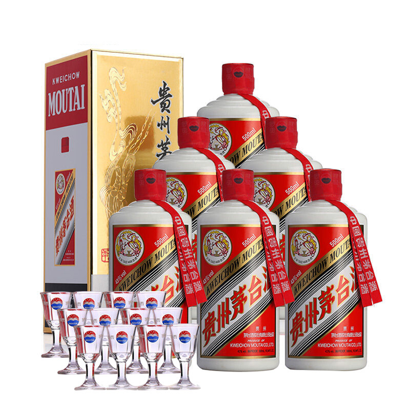 京东PLUS：茅台 MOUTAI 飞天茅台 43%vol 酱香型白酒 500ml*6瓶 整箱装 4753.2元（双重优惠）