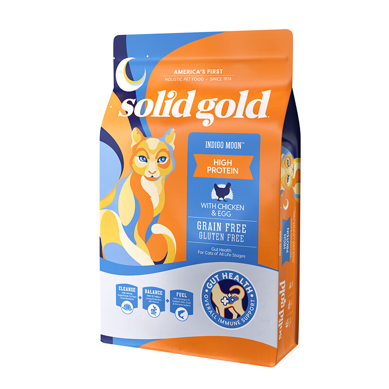 素力高 Indigo moon系列 鸡肉蛋粉全阶段猫粮 5.44kg 券后215.79元