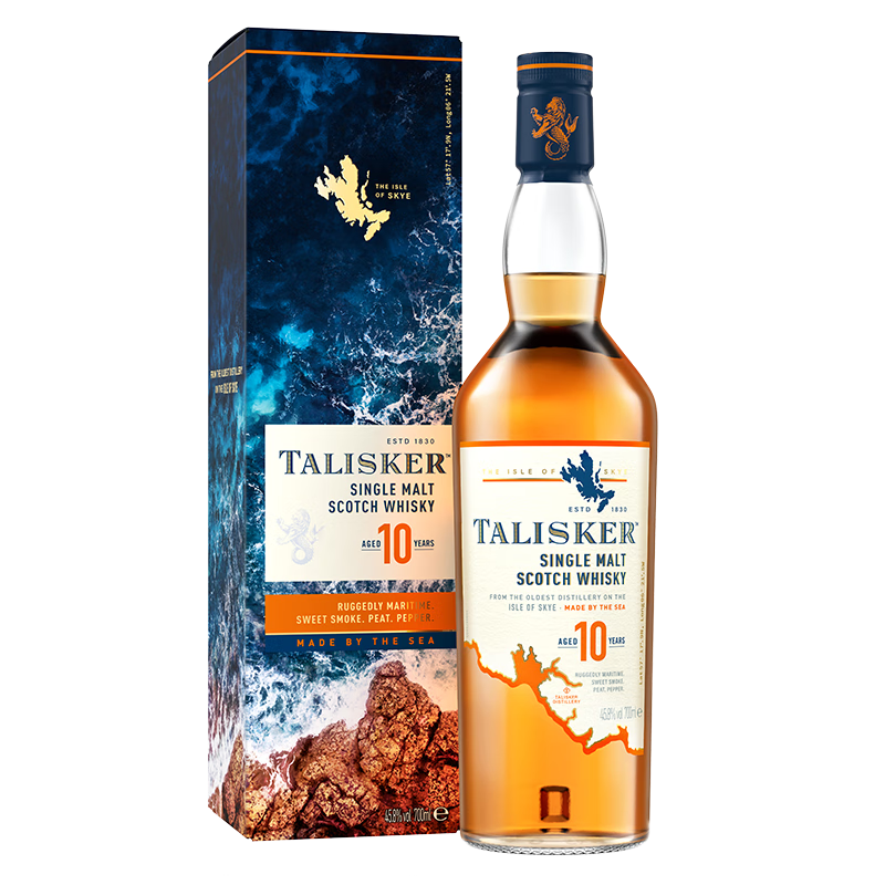 泰斯卡（Talisker）10年单一麦芽威士忌洋酒700ml斯凯岛产区 返20E卡，合215元（需领券）