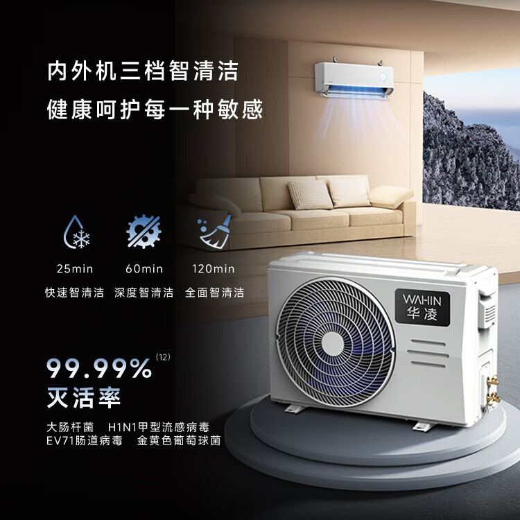 限地区，PLUS会员：华凌 神机二代Pro系列 KFR-35GW/N8HE1ⅡPro 新一级能效 壁挂式空调 1.5匹 1498.55元