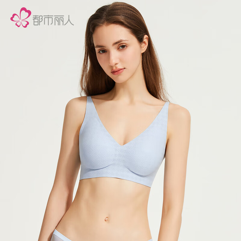 都市丽人 内衣女文胸 蓝色 15.5元
