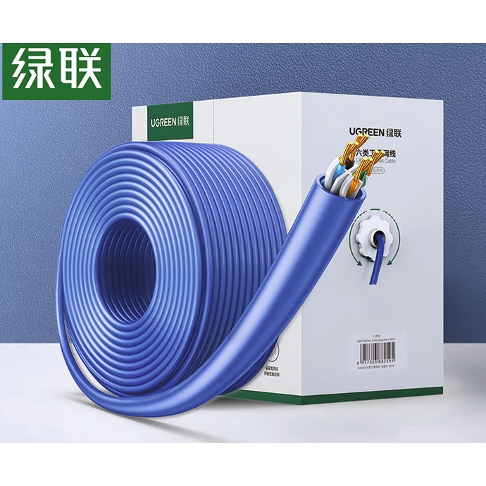 綠聯(lián) 六類千兆工程網(wǎng)線【0.57±0.008mm純銅線芯】 305米 11259 652.46元
