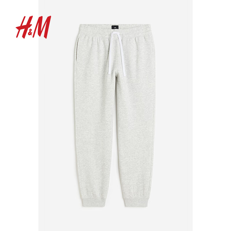 H&M 男士松緊腰束腳慢跑長褲 券后34.2元