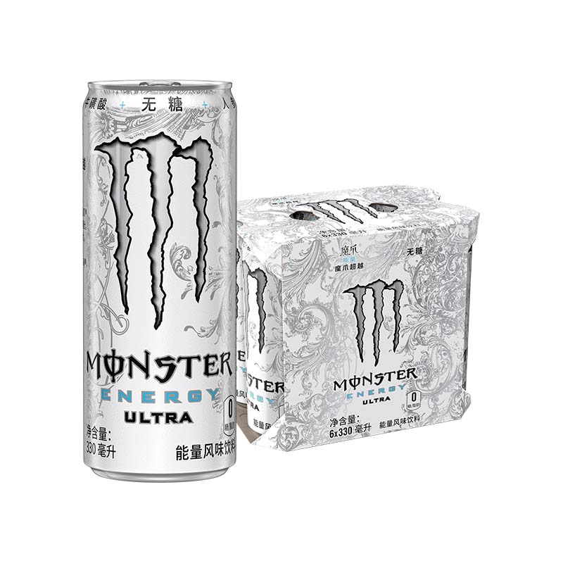 可口可樂 Coca-Cola Monster Energy 魔爪 無糖能量飲料 330ml*6罐 券后13.7元