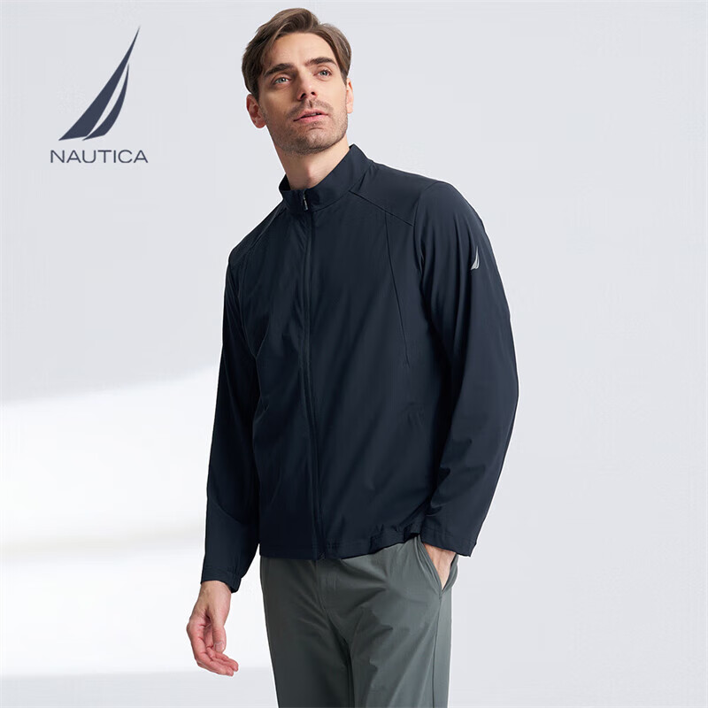 NAUTICA 男裝春夏新款涼感親膚帶彈薄外套夾克 券后251.4元