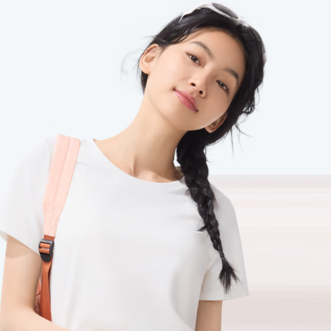 透气干爽！Beneunder 蕉下 女士棉质短袖T恤 GP930 ￥32.6