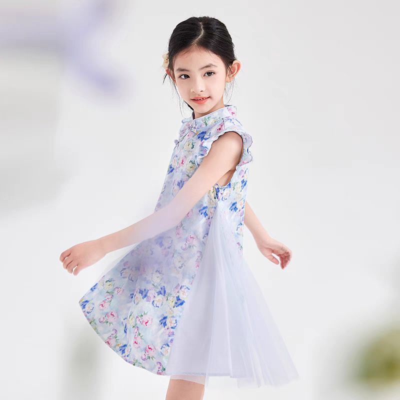 笛莎 5折 旗袍连衣裙 57元