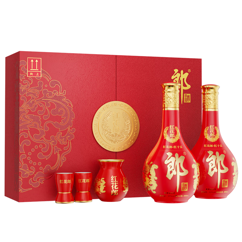 闭眼买、预售：郎酒 酱香型白酒 53度、500ml*2瓶 810元（需定金）