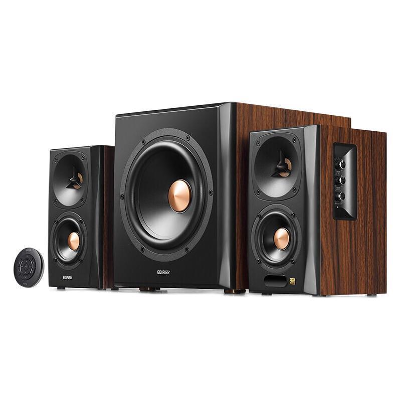 国家补贴、PLUS会员：漫步者 S301 2.1声道 居家 蓝牙音箱 棕色 1155.21元