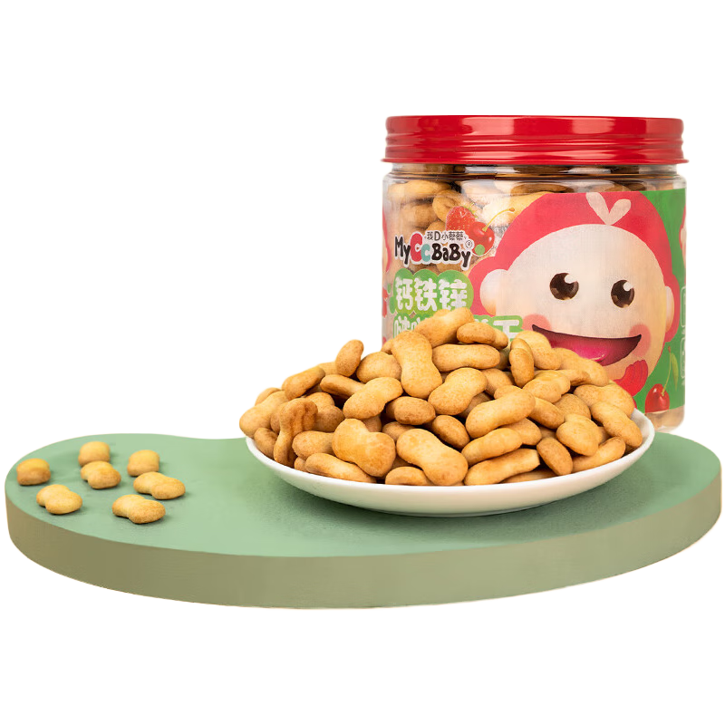 我D小蔡蔡（MyCcBaBy）钙铁锌啵啵豆饼干 原味 6.81元/件（任选两件）实付13.62元