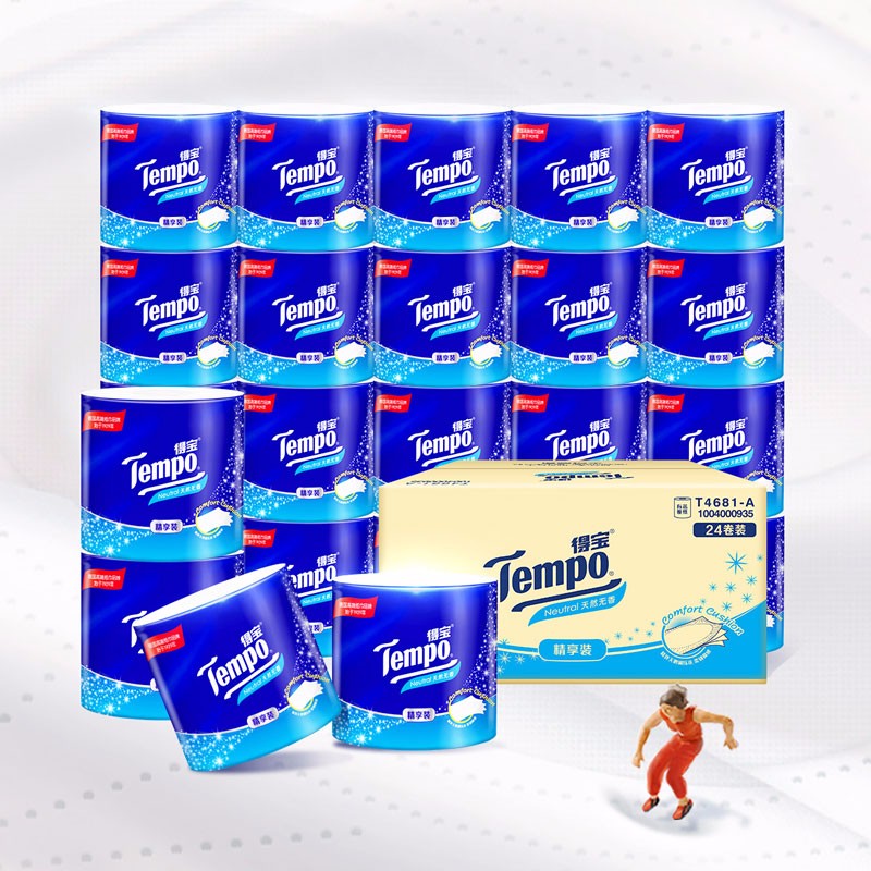 得宝 Tempo 卷纸 4层135g24卷 39.92元