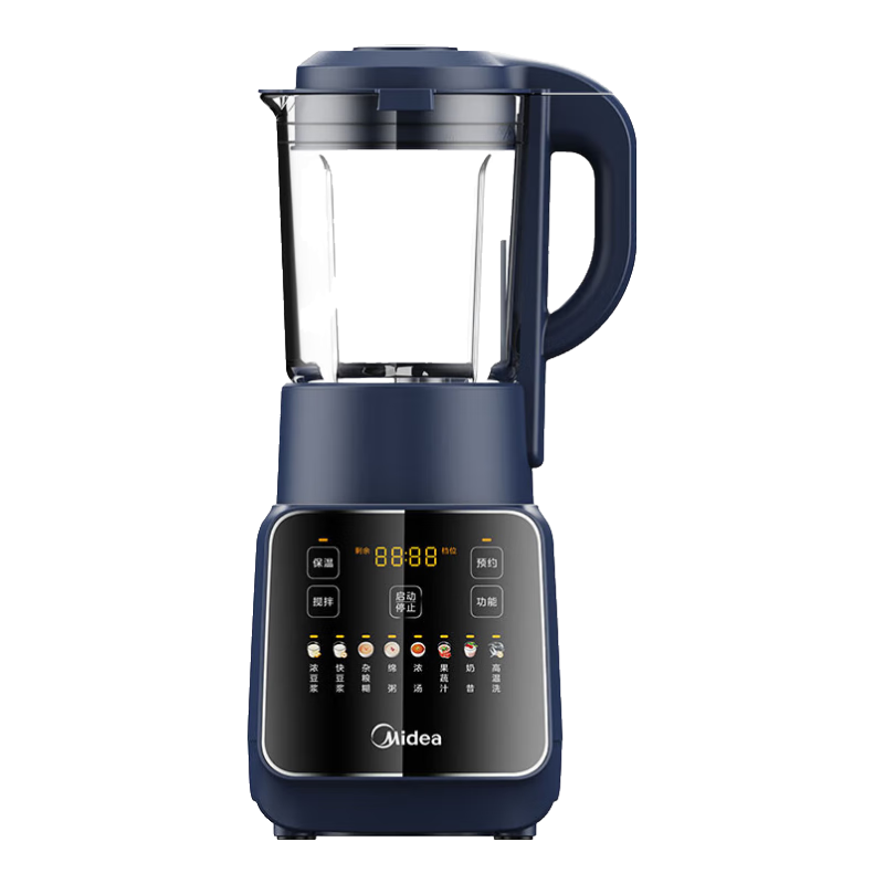 PLUS会员：Midea 美的 破壁机家用大容量豆浆机 1.75L 6叶龙牙刀头MJ-PB10G2-061 190.53元（需领券）