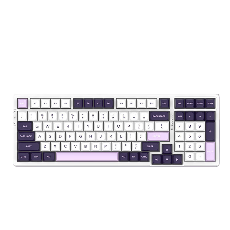 VGN V98PRO V2 三模有线/蓝牙/无线 客制化机械键盘 8000mAh长续航电竞游戏办公家用 gasket 热插拔 V98Pro-V2 自研蒸汽波轴Pro 黑加仑 234元（需领券）