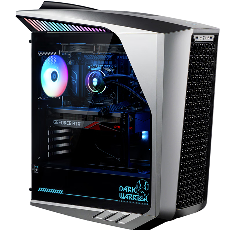 雷神（ThundeRobot）黑武士?Shark 游戏设计台式电脑电竞主机（i7-14700KF 16GDDR5 RTX5070 1T 360水冷) 7943.21元