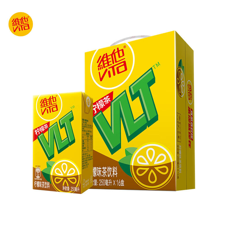 ViTa 维他 奶 维他经典柠檬味茶饮料250ml*16盒柠檬茶 礼盒装 22.58元