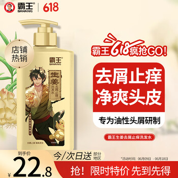 霸王 生姜去屑止癢洗發(fā)液 600ml