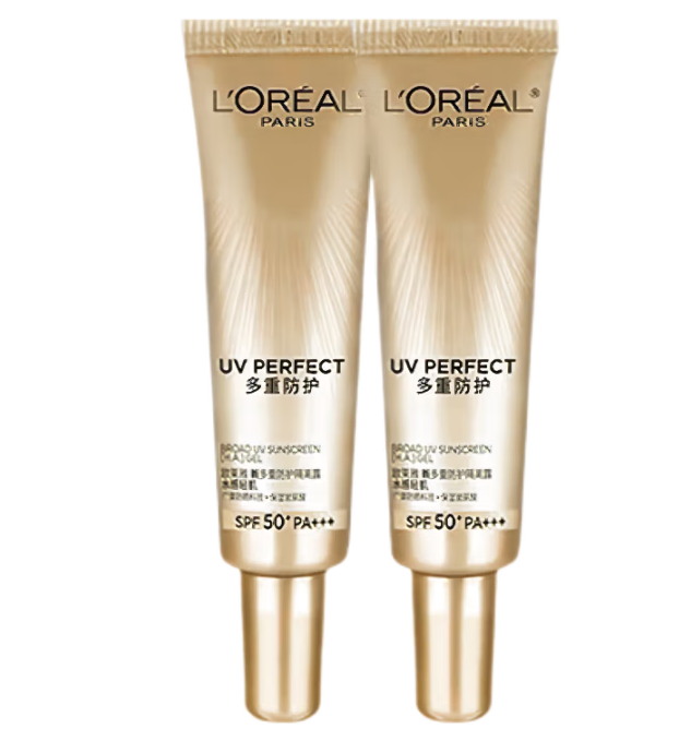 清仓白 菜！L\'Oréal Paris 欧莱雅 多重防护隔离露 小银管15ml*2支SPF50+/PA+++  ￥15.21