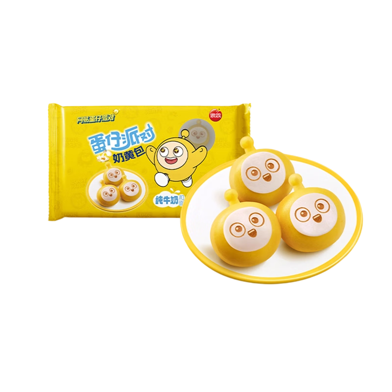 思念 蛋仔派对奶黄包 120g 6只 14.6元