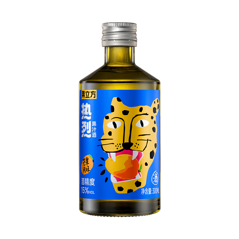 江小白 果立方熱烈果汁酒 芒果味果汁酒 15度 300ml 單瓶裝  9元（需領(lǐng)券）