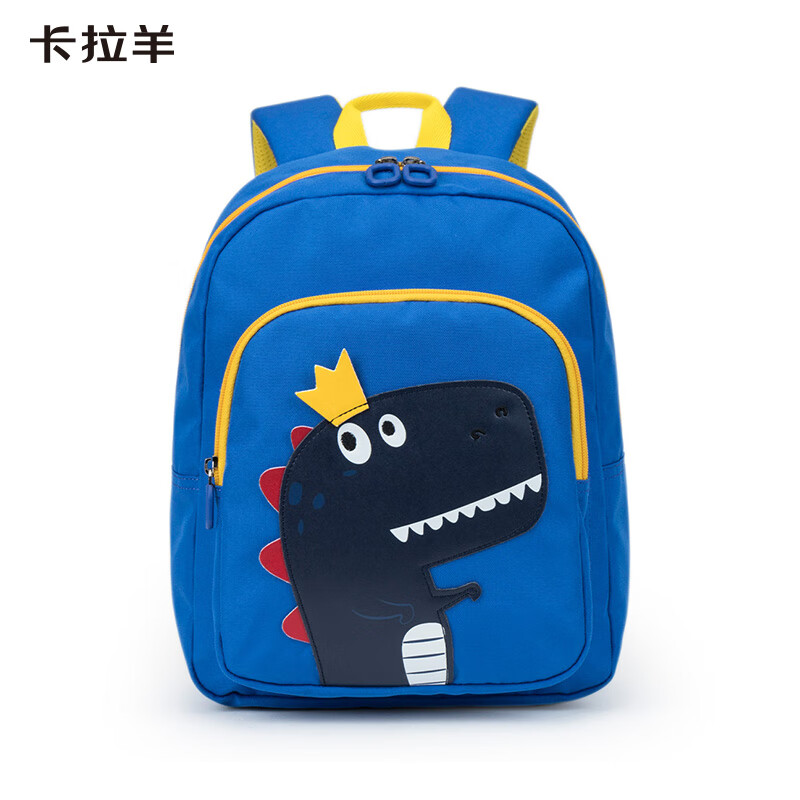 Carany 卡拉羊 兒童書(shū)包男女卡通幼兒園書(shū)包小中大班霸王龍丨寶藍(lán) 券后57.1元