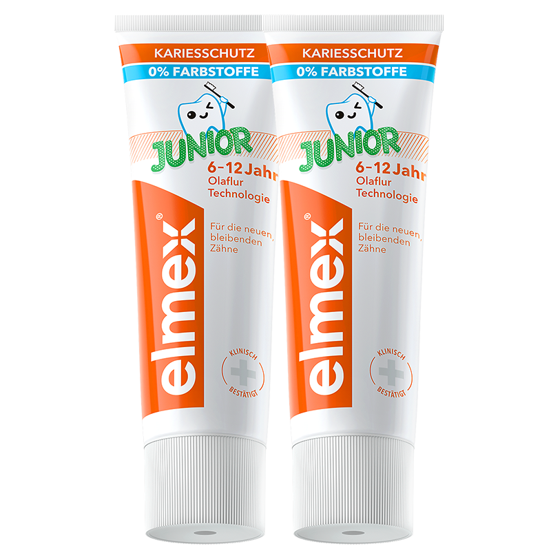 Elmex 艾美适 儿童牙膏含氟防蛀6-12岁换牙期少儿牙膏 50ml*2支装套装 29.9元
