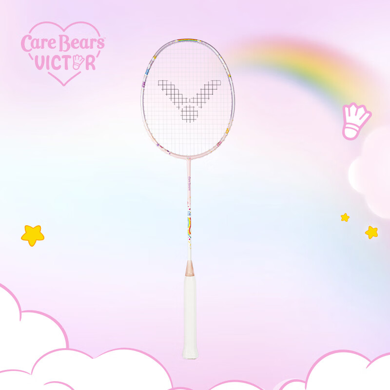 VICTOR 胜利Care Bears爱心熊JS-CBC I 粉紫4U 空拍无赠品 券后305元