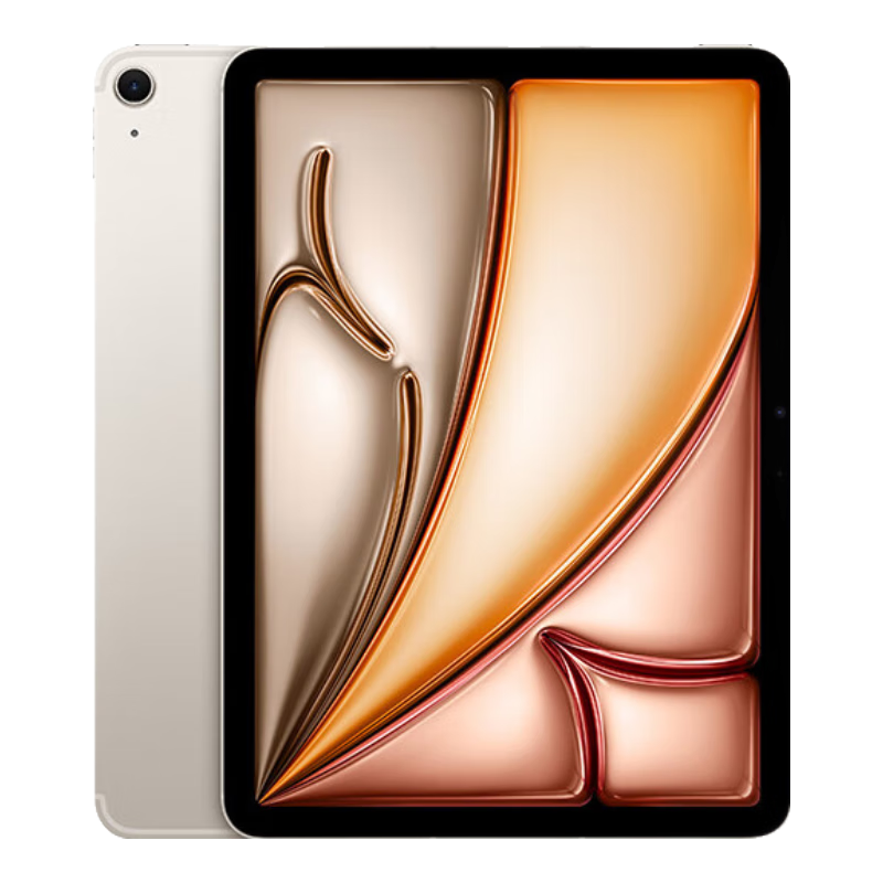 plus：Apple/苹果 iPad Air 11英寸 M2芯片 2024年新款平板电脑(Air6/256G eSIM版/MUY43CH/A)星光色 3990元