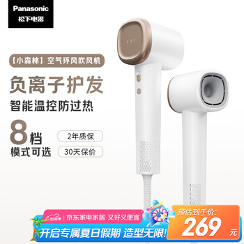 松下 Panasonic 家用高速电吹风机负离子大功率速干不伤发宿舍mini低噪吹风筒送女友老婆礼物EH-NE6L小森林