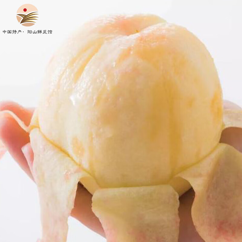 阳山 水蜜桃 无锡阳山水蜜桃 礼盒 一级果4-5两12个礼盒净重4.8斤多 63.8元