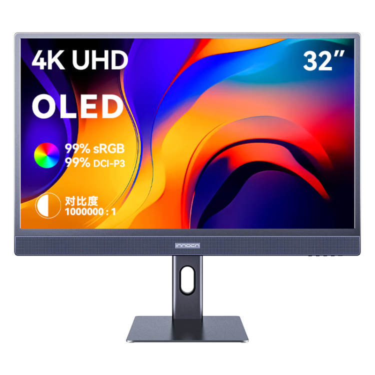 国补：联合创新31.5英寸4K OLED显示器 原生10bit真色彩 Type-C90W内置音箱 纤薄机身办公设计修图显示屏32Q1U 3229.15元