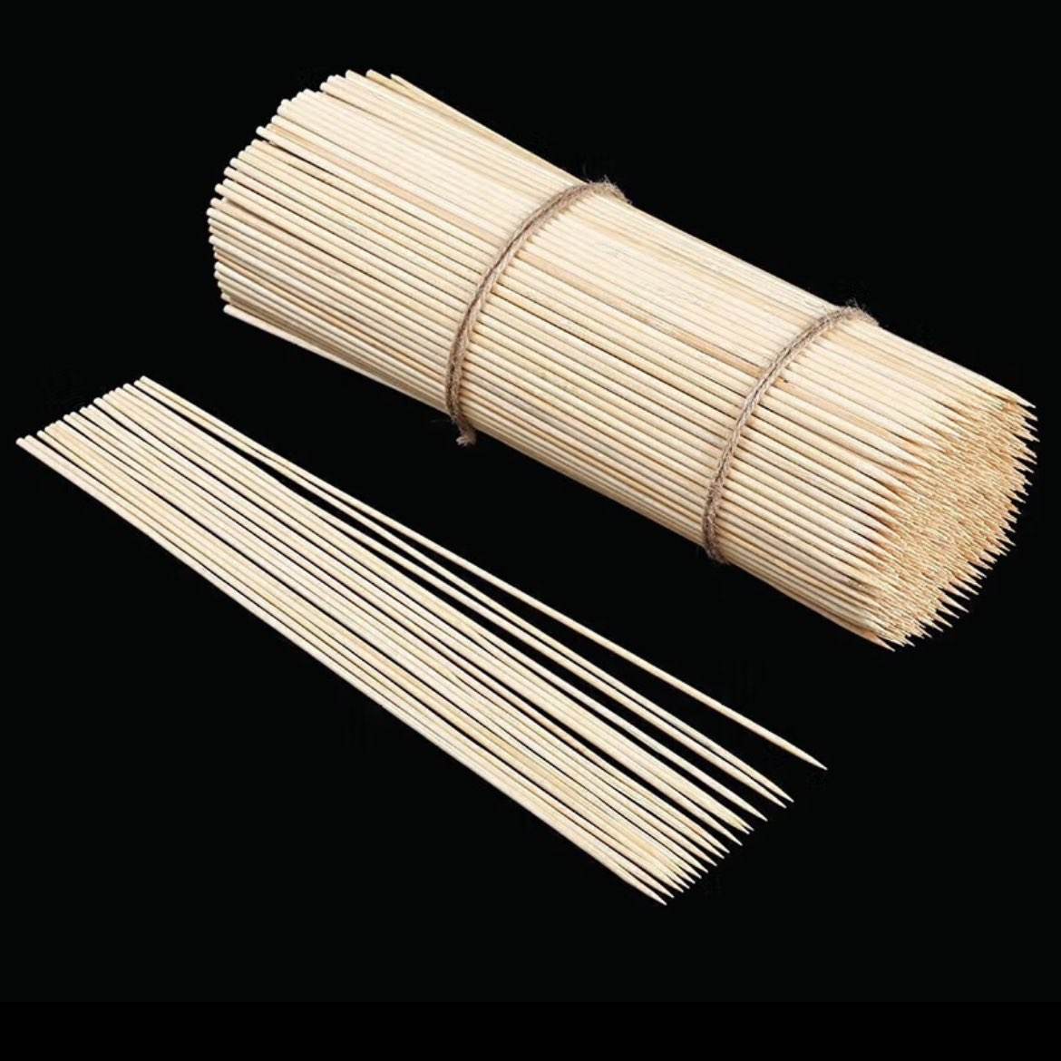 一次性家用烧烤竹签子200支 长30cm粗3mm 1.9元