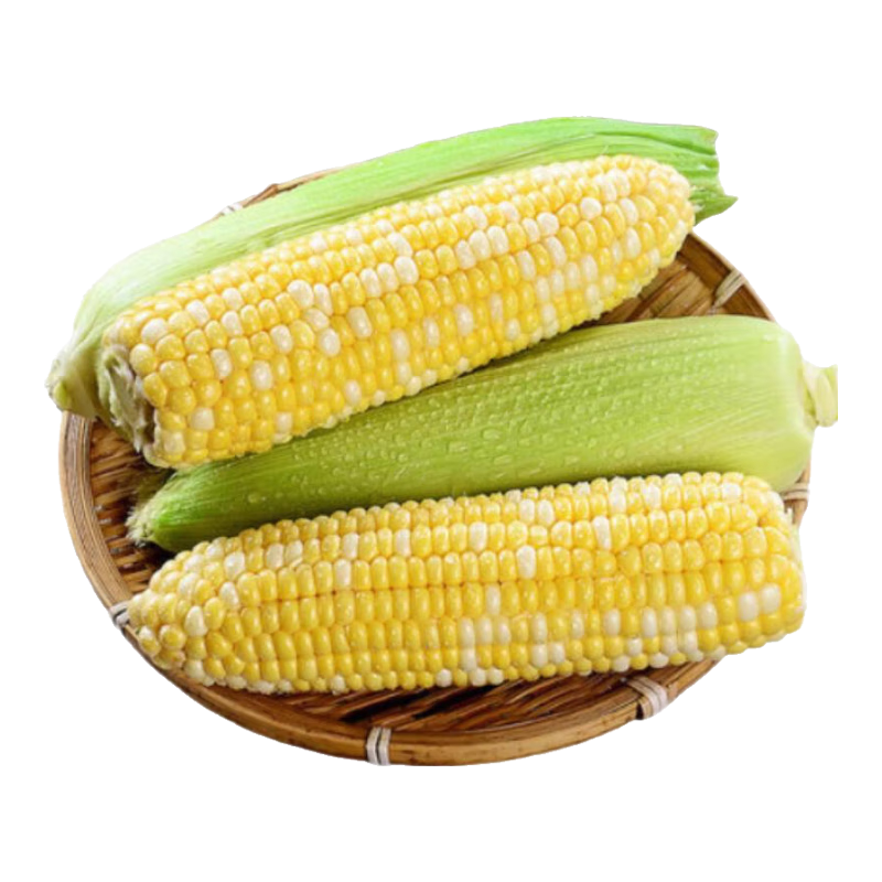 4.99元！！云南水果玉米甜玉米甜脆黄金玉米棒可生吃爆浆带壳整箱粒大饱满 新鲜黄金水果玉米3斤 4.99元（需领券）