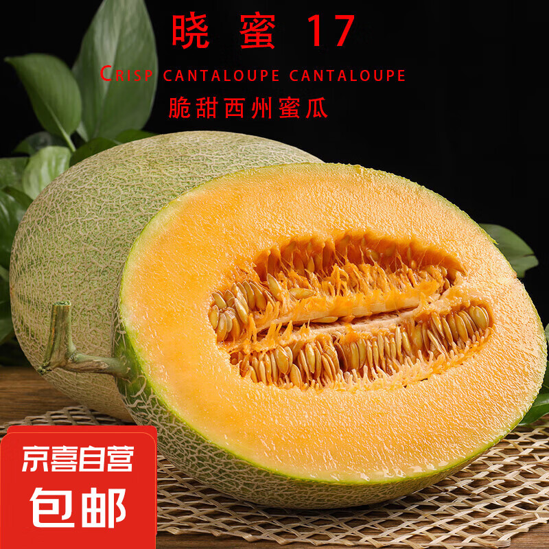 PLUS包邮：正宗山东哈密瓜晓蜜17新鲜现摘当季水果甜瓜 3-3.5斤 5.29元（需领券+一键送礼）